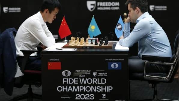 World Chess Championship between Ian Nepomniachtchi and Ding Liren heads into rapid-play tiebreak