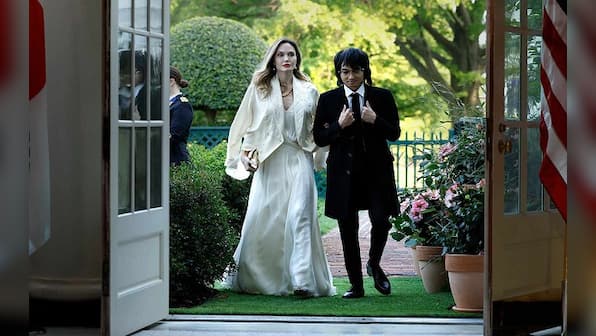 Angelina Jolie attends President Joe Biden's state dinner with son Maddox