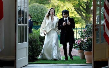 Angelina Jolie attends President Joe Biden's state dinner with son Maddox