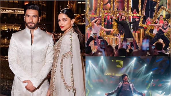 Ranveer Singh shares pictures with Deepika Padukone and Shah Rukh Khan from the NMACC ceremony, pens a note