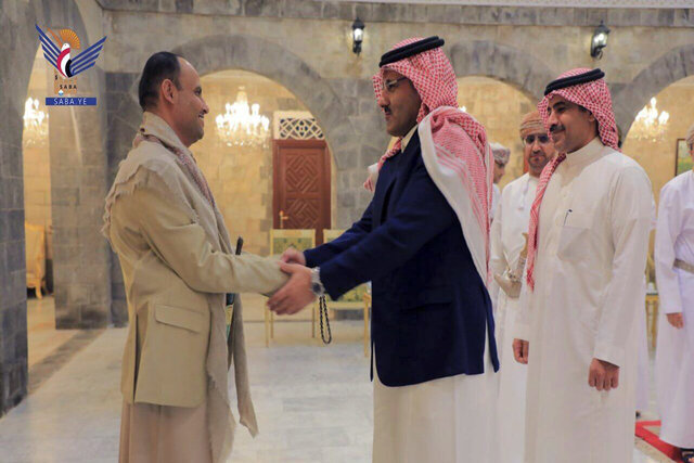'Visit aimed at stabilising truce,' says Saudi envoy as he meets leaders of Iran-backed Houthi rebels in Yemen's Sanaa 'Visit aimed at stabilising truce,' says Saudi envoy as he meets leaders of Iran-backed Houthi rebels in Yemen's Sanaa