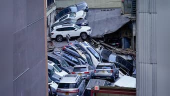 At least one killed in New York parking structure collapse; WATCH