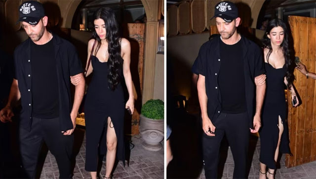 Hrithik Roshan, Saba Azad twin in black for date night, fan calls him 'lover boy' Hrithik Roshan, Saba Azad twin in black for date night, fan calls him 'lover boy'