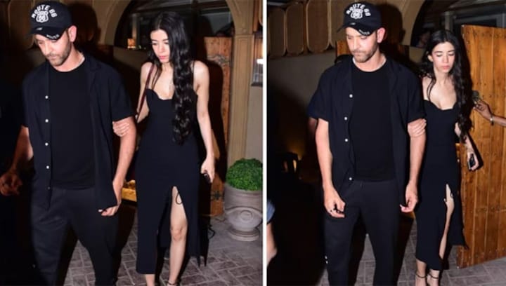 Hrithik Roshan, Saba Azad twin in black for date night, fan calls him 'lover boy'