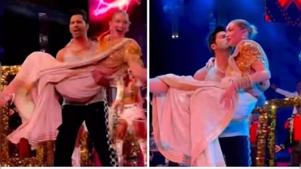 Watch: Varun Dhawan lifts Gigi Hadid during his performance on day 2 of the Nita Mukesh Ambani Cultural Centre's launch