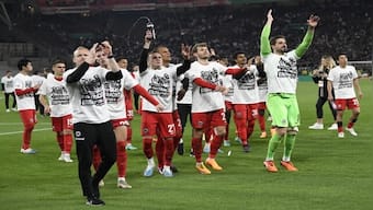 German Cup: Eintracht Frankfurt into final after comeback win over Stuttgart