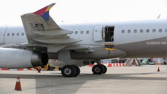 WATCH: Passenger held in South Korea for opening plane door mid-air