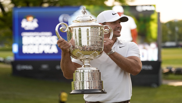 Brooks Koepka outduels Viktor Hovland for fifth major title in landmark LIV win Brooks Koepka outduels Viktor Hovland for fifth major title in landmark LIV win
