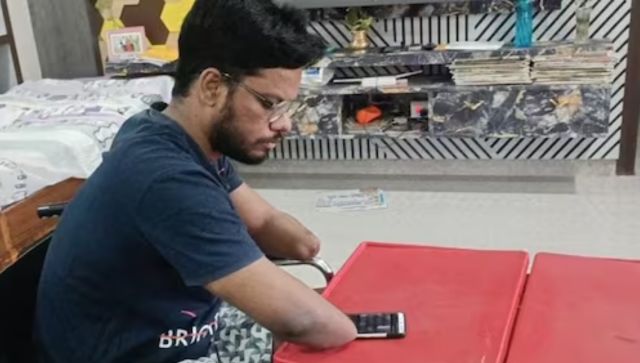 Andhra man defies paralysis, bags seat in prestigious IIM Ahmedabad in inspirational feat Andhra man defies paralysis, bags seat in prestigious IIM Ahmedabad in inspirational feat