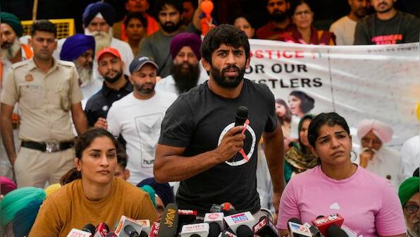 'Black day for Indian wrestling': Bajrang Punia, Sakshi Malik slam Brij Bhushan Sharan Singh for WFI's suspension