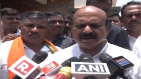 WATCH: Police detain former Karnataka CM Basavaraj Bommai during protest