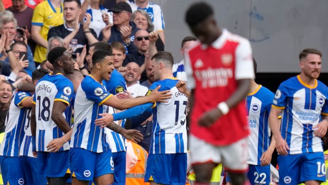 Premier League: Manchester City on the brink of retaining title after Brighton stun Arsenal 3-0 Premier League: Manchester City on the brink of retaining title after Brighton stun Arsenal 3-0