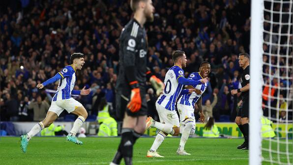 Premier League: Brighton avenge FA Cup loss against Manchester United with last-gasp victory