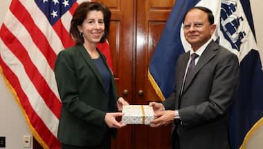 PM Modi's Principal Secy P K Mishra, US Secretary of Commerce Gina Raimondo discuss ways to strengthen economic ties