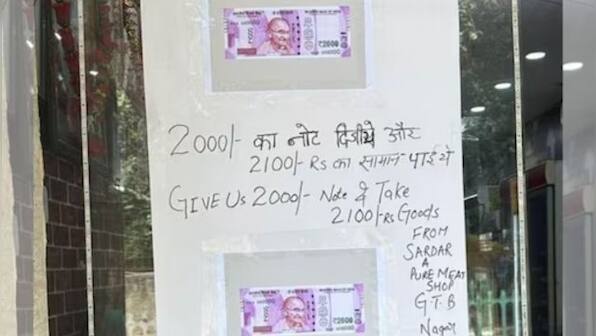 Delhi meat shop’s smart offer has consumers lining up to dispose Rs 2000 currency notes