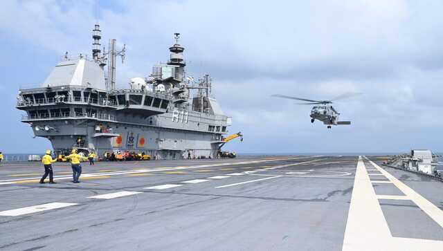 WATCH: INS Vikrant makes another history, after Mig-29K, navy chopper MH60R make major landing WATCH: INS Vikrant makes another history, after Mig-29K, navy chopper MH60R make major landing