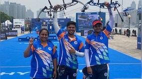 Archery World Cup Stage 2: Prathamesh Jawkar stuns top-ranked player for gold; Ojas-Vennam win another mixed gold
