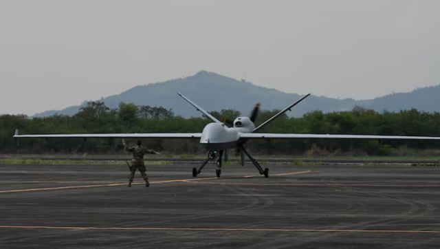 Indian Navy drone spies on Myanmar military activites on Coco Island Indian Navy drone spies on Myanmar military activites on Coco Island