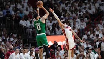 NBA: Jayson Tatum scores 33, Celtics stave off elimination by topping Heat in Game 4