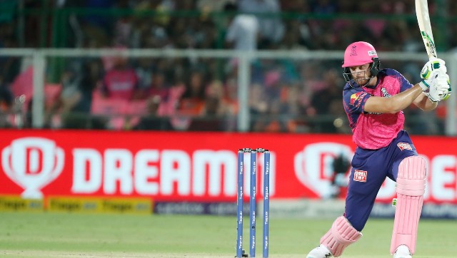 IPL 2023: Bhuvneshwar Kumar removes Jos Buttler with brilliant yorker in RR vs SRH game; Watch IPL 2023: Bhuvneshwar Kumar removes Jos Buttler with brilliant yorker in RR vs SRH game; Watch