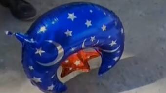 Suspicious multicoloured moon-shaped Pakistani balloon spotted near Indian border in J&K's Samba