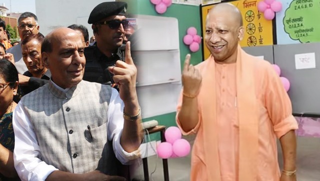 UP Municipal election 2023: 37 districts go to poll in first phase, Rajnath Singh, Yogi Adityanath cast vote UP Municipal election 2023: 37 districts go to poll in first phase, Rajnath Singh, Yogi Adityanath cast vote