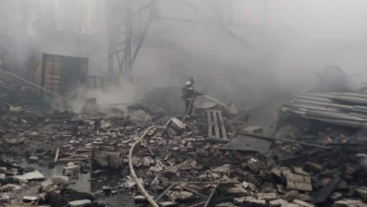 Village evacuated after gunpowder depot catches fire in Russia