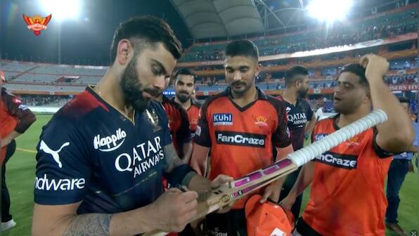 IPL 2023: Virat Kohli signs autographs for SRH youngsters after RCB's eight-wicket win; Watch video