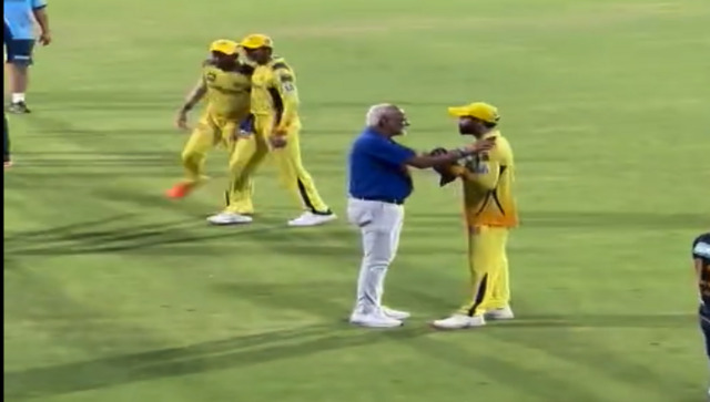 IPL 2023: Ravindra Jadeja's animated chat with CSK CEO leads to speculations of trouble in camp; watch video IPL 2023: Ravindra Jadeja's animated chat with CSK CEO leads to speculations of trouble in camp; watch video