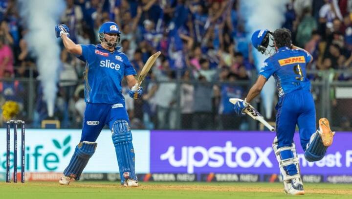 IPL 2023: Tim David finishes off in style as MI beat RR in high-scoring thriller IPL 2023: Tim David finishes off in style as MI beat RR in high-scoring thriller