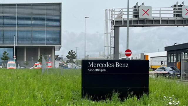 Two die as gunman opens fire inside Mercedes factory in Germany Two die as gunman opens fire inside Mercedes factory in Germany