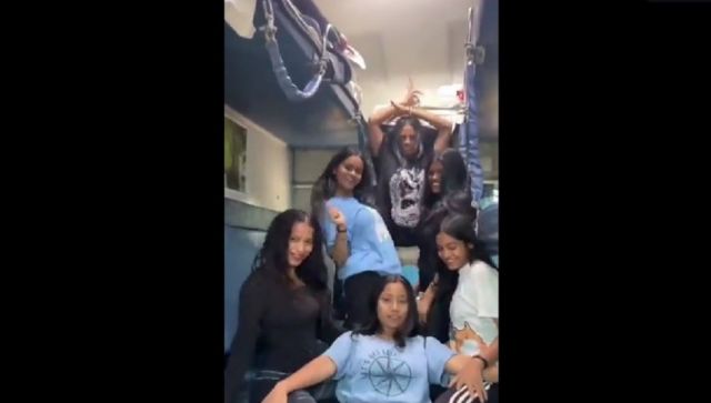 Viral video of girls dancing inside a train has got the internet talking Viral video of girls dancing inside a train has got the internet talking