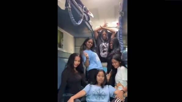Viral video of girls dancing inside a train has got the internet talking