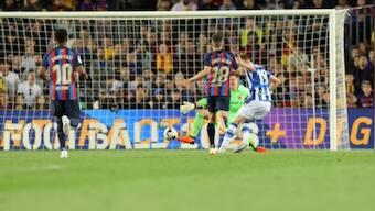 LaLiga: Real Sociedad earn crucial win at champions Barcelona