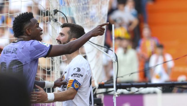 Three detained over racist insults aimed at Vinicius Jr, four for effigy in Madrid: Spanish police Three detained over racist insults aimed at Vinicius Jr, four for effigy in Madrid: Spanish police