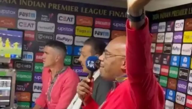Watch: Ian Bishop's commentary on CSK's IPL 2023 winning moment; Ravi Shastri is elated Watch: Ian Bishop's commentary on CSK's IPL 2023 winning moment; Ravi Shastri is elated