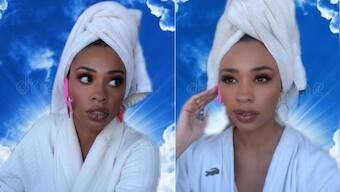 Meet Denise, heaven’s bathrobe-clad receptionist, on TikTok