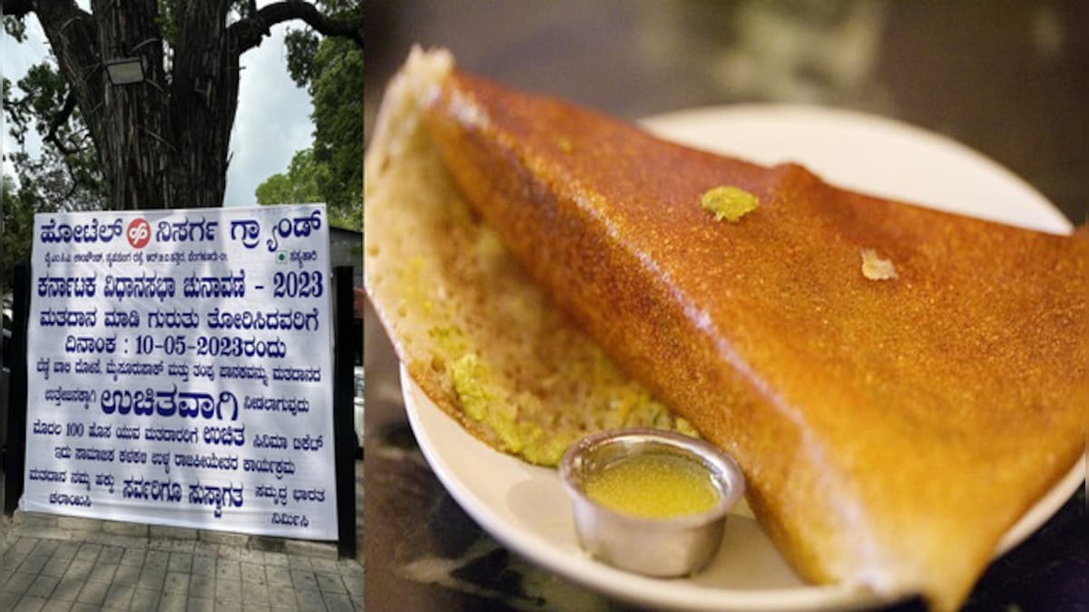 Karnataka Elections: Ahead of poll day, civic body disallows two Bengaluru restaurants to offer free breakfast to voters – Firstpost