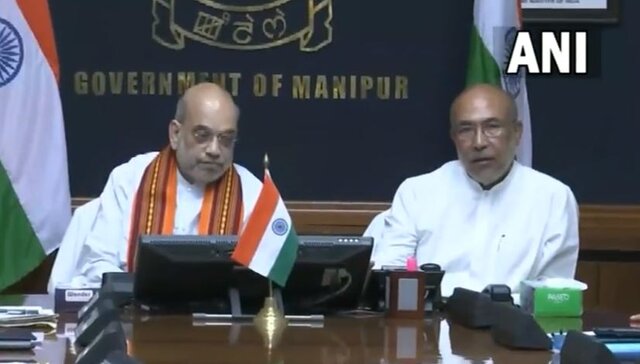 Manipur: Amit Shah chairs meeting with CM Biren Singh in Imphal; security forces crack down on militants Manipur: Amit Shah chairs meeting with CM Biren Singh in Imphal; security forces crack down on militants