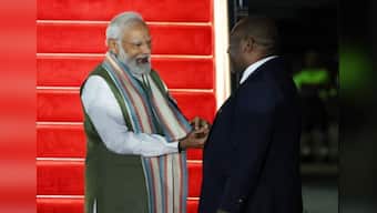 WATCH: Papua New Guinea prime minister touches PM Modi's feet on his arrival
