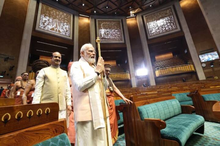 'India mother of democracy, new Parliament will witness rise of Atmanirbhar Bharat,' says PM Modi 'India mother of democracy, new Parliament will witness rise of Atmanirbhar Bharat,' says PM Modi
