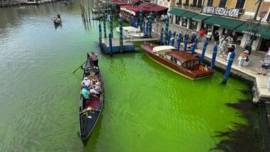 Changing Colours: Why Venice’s Grand Canal turned fluorescent green