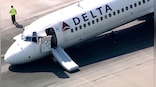 WATCH: Delta plane makes emergency landing without front gear at US airport