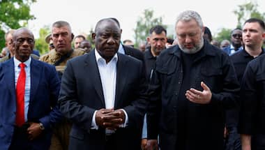 Explosions rock Kyiv as African peace mission visits Ukraine