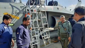 Deputy IAF chief flies sortie in LCA Tejas trainer combat aircraft, assesses indigenous fighter jet development projects