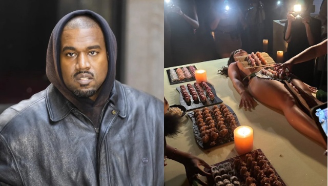 Misogyny at its finest: Kanye West trolled on social media after serving sushi on nude woman during 46th birthday party Misogyny at its finest: Kanye West trolled on social media after serving sushi on nude woman during 46th birthday party