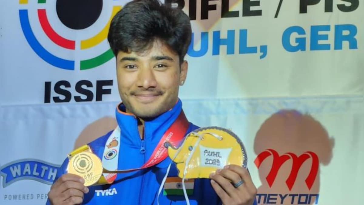 ISSF Junior World Cup Dhanush Srikanth clinches gold in men’s 10m air