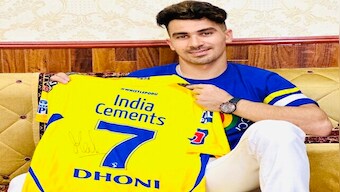 Afghanistan wicketkeeper Rahmanullah Gurbaz gets MS Dhoni-signed CSK jersey