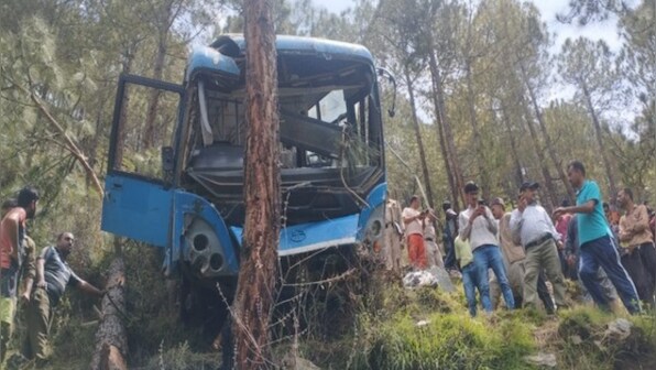 Himachal Pradesh: Bus carrying over 40 passengers falls into gorge in Mandi district