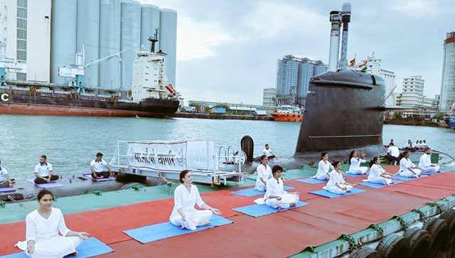INS Vagir at Colombo port: How yoga on submarine helps India's innovative cultural diplomacy take centre stage INS Vagir at Colombo port: How yoga on submarine helps India's innovative cultural diplomacy take centre stage
